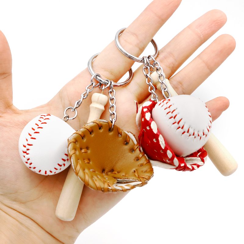 Baseball Key Buckle Car Carrying Keychain Emulation Hangover Bag Packaging Ornament Pendant Games Gift Prizes-Taobao