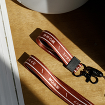 South Mountain Original No Inprint Wind Ropes Wine Red Day Series Cell Phone Rope Hanging rope Neck Rope Card Bag Detachable Key Buckle