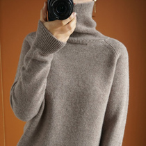 2020 New Cashmere Shirt 100 % Pure Shirt Sleeve Lazy and thick Sweater