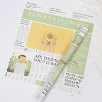 Retro English paper bouquet wrapping paper photoshoot Wedding Photography Wedding photo Props English Newspaper Photo Background Paper