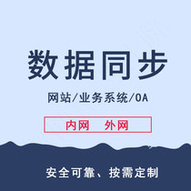 Intranet system data automatic synchronization to public network program portal News Sync to internal OA function