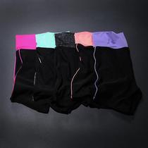 Foreign trade sports shorts womens tight running boxer head Spring Summer quick-drying training three-point pants elastic size