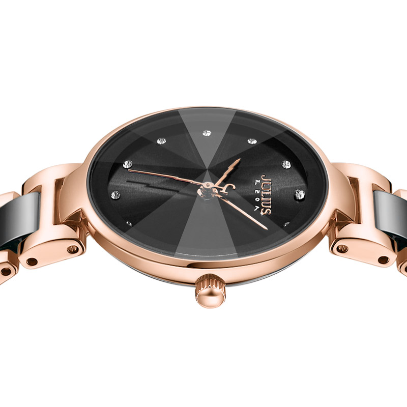 julis korean brand fashion trend new watch female round ceramic waterproof temperament quartz watch ladies