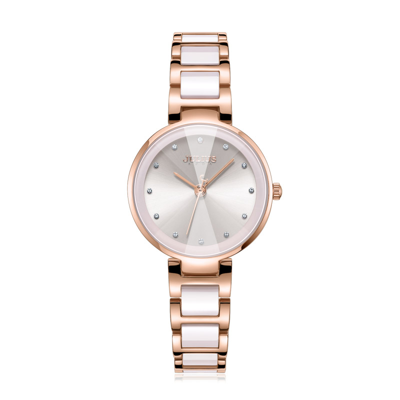 julis korean brand fashion trend new watch female round ceramic waterproof temperament quartz watch ladies