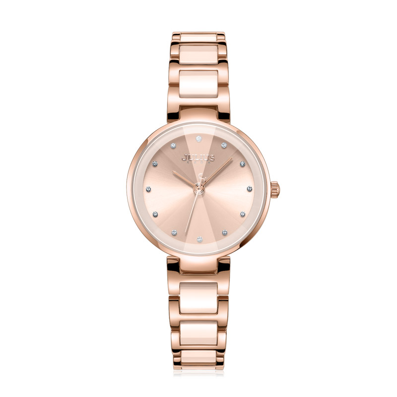 julis korean brand fashion trend new watch female round ceramic waterproof temperament quartz watch ladies