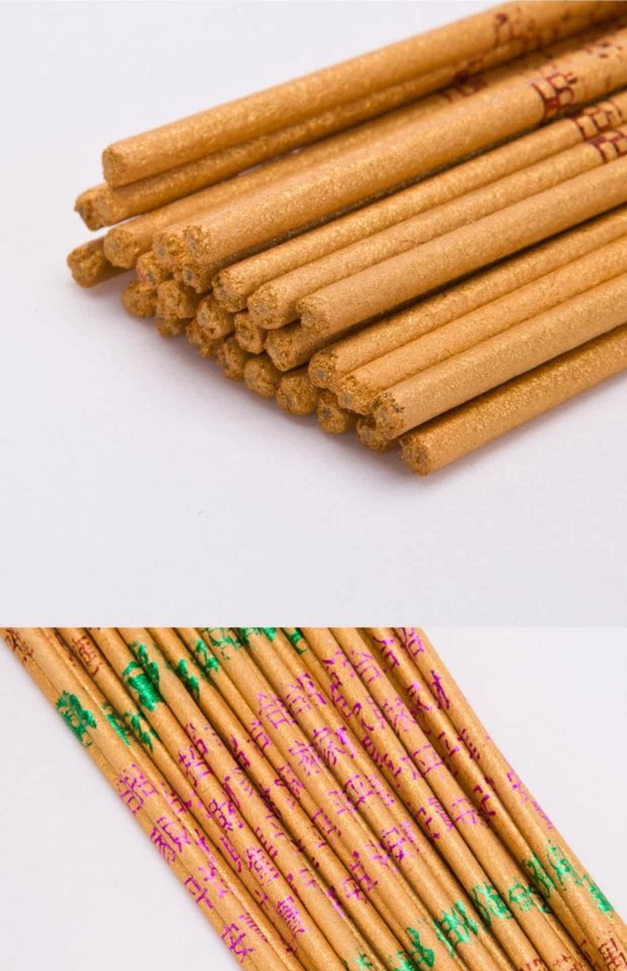 天然檀香竹签香供香佛香财神香彩字金香粗香0.4~1厘米 有求必应