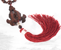 Even Tianhong Umu Ping An Ruyi Shuangyu hanging adorned with high-end red wood gift