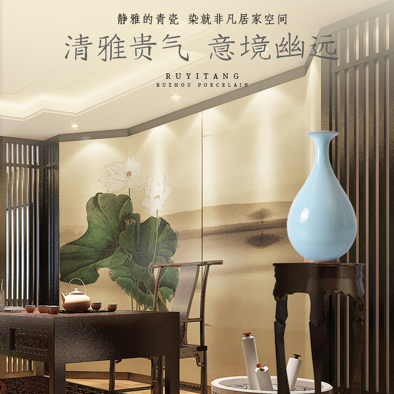 Archaize your up large Chinese style classical contracted ceramic arts and crafts porcelain vases home sitting room adornment is placed