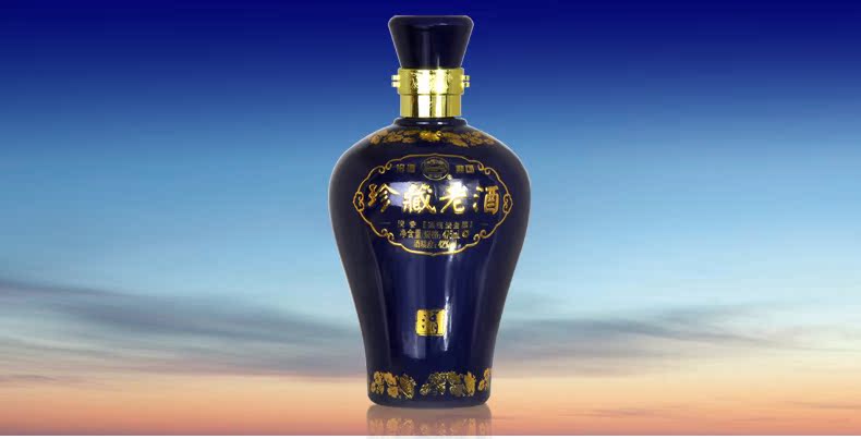 山西汾酒集团汾酒清香型白酒 景泰蓝帝王红珍藏老酒42度475ml*6瓶