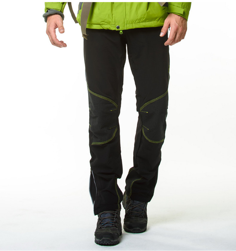 星石途2017秋冬新款户外冲锋裤男女情侣修身防风软壳登山裤子正品