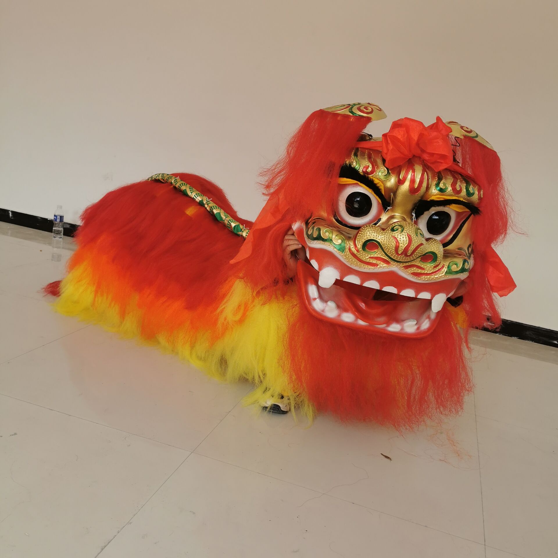舞狮道具北狮整套成人双人款舞龙服装南狮狮头醒狮衣服秧歌龙狮皮