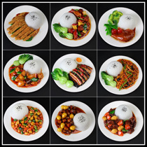 Royal craftsman Yipin simulation food model Donburi rice model Chinese food model fried rice fake dish Donburi