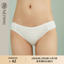 (Expreciation )NEIWAI Ms Low-waist underwear folds spliced sexy pure cotton skin underwear