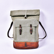 Swiss scroll pepper salt mandarin duck color military version outdoor locomotive waterproof retro backpack 1958 S115