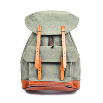 Swiss Rare Stock New Large Pepper Salt Canvas Backpack World War II Paratrooper Bag Outdoor Hiking Backpack