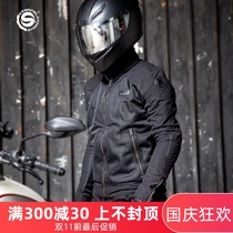 Starry Knight Motorcycle Mens Outdoor Mesh Breathable Anti-Fall Protective Jacket Casual Riding Clothing