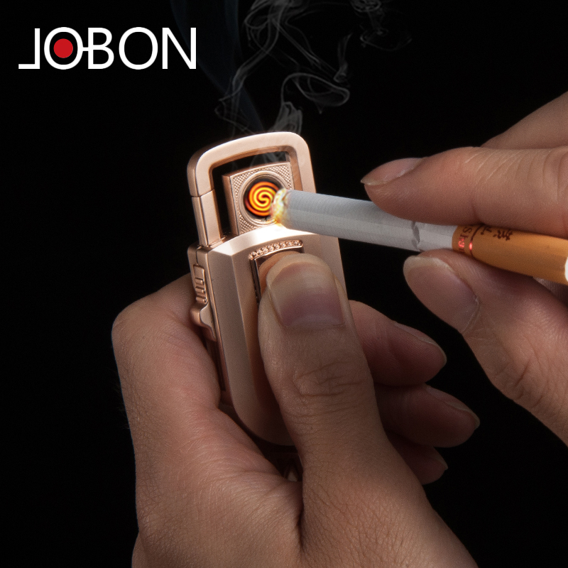 jobon中邦防风充电打火机创意汽车钥匙扣多功能男点烟器个性礼物产品展示图1