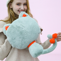 Hot water bag charging explosion-proof warm hand treasure Female baby water injection plush cute cat warm water bag Meng Meng Electric warm treasure