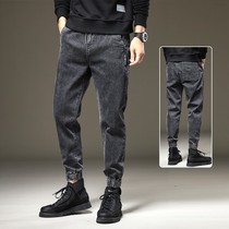 New tooling jeans mens Tide brand stretch casual wild loose loose toe long pants spring Haren pants men