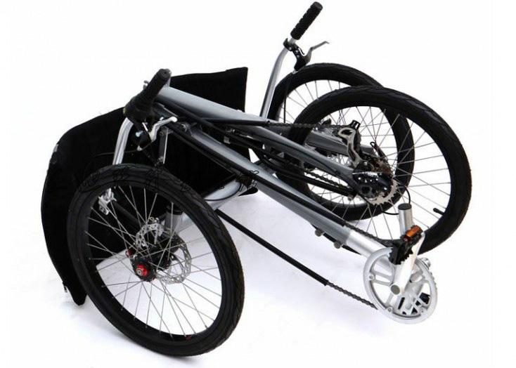 tridenttrikes 折叠躺车 spike i ii 24速20寸斜躺三轮自行车