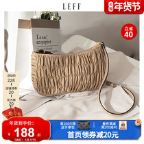 Leif Nylon shoulder bag Women 2021 New Joker Folding Bag Canvas Premium Baguette Small Shoulder Bag