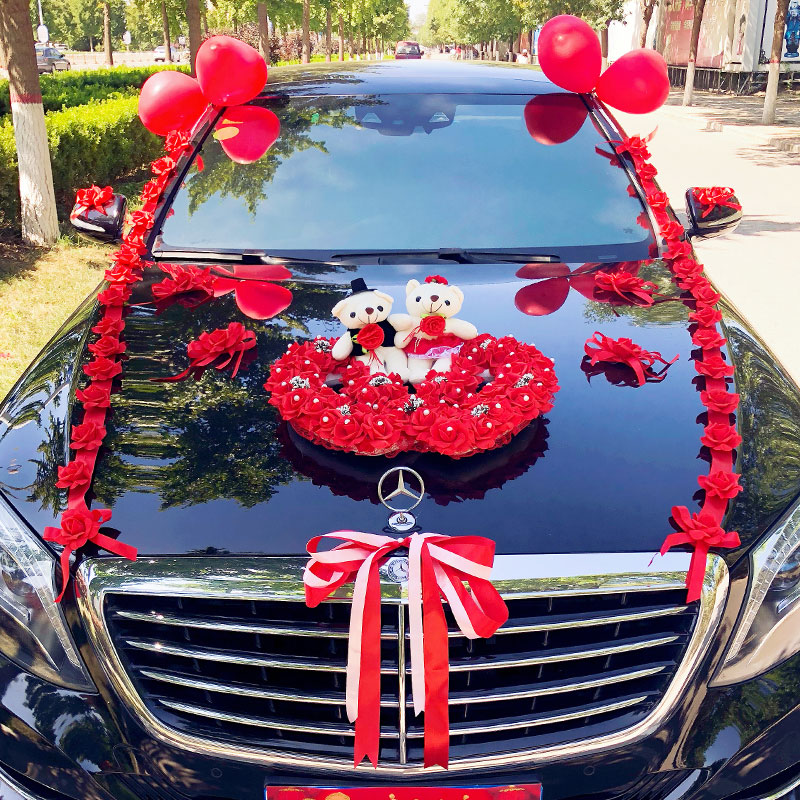 Wedding Car Decoration Set Car Flowers Wedding Supplies Floats