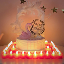 Electronic LED candle Romantic birthday decoration creative proposal confession props Love-shaped LED lamp supplies scene