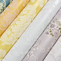 European-style pastoral wallpaper self-adhesive 3D three-dimensional warm girl bedroom dormitory living room TV background wall paper home