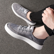 Summer Sail Cloth Shoes Mens Cloth Shoes Breathable Trendy 100 Hitch Foot Soft Bottom Low Helping Youth One Foot Shoe Board Shoe Tide Card