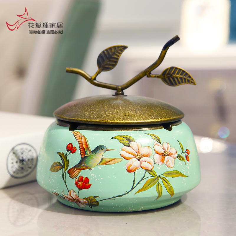 American country with cover the ashtray creative ceramic European sitting room tea table to restore ancient ways jewelry boxes decorative furnishing articles