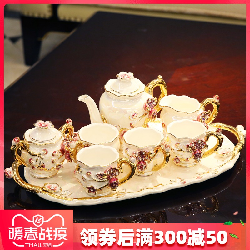 Wedding present practical creative girlfriends Wedding Wedding gifts home decoration furnishing articles European ceramic tea set