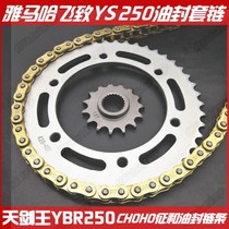 Yamaha sky sword king YBR250 flying to YS250 chain disc chain size flying tooth disc gear oil seal chain sleeve chain