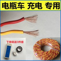  Flower wire wire battery car electric car charging cable pure copper antifreeze outdoor pull-resistant lamp head wire soft wire 2 cores