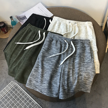 2021 summer new straight loose five-point pants womens Hong Kong style Korean version of fashion straight sports casual beach pants