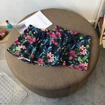 Spring Summer New Fur Ring Cotton High Waist Printed Sports Shorts Women Han Edition Loose Hot Pants Casual Beach Pants Tide