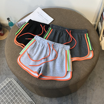 Summer new high-waisted shorts womens thin Korean version of sports casual loose beach pants hot pants wide legs tide wild