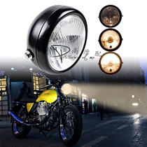 CG125 GN125 Motorcycle General retrofit metal retro headlights headlamp near and round lamp assembly bulb