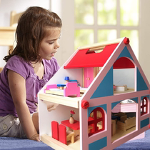 Princess Doll Home Baby Villa Kids Wooden House Doll House Doll House Girl Puzzle Doll House