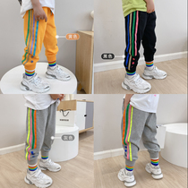 Boys' pants 2020 spring and autumn in new baby foreign pants Korean version of leisure children's sweatpants