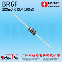 Original HVGT high quality BR6F high voltage rectifier diode 500mA 6KV high frequency switching power supply rectifier