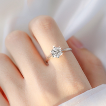 Zircon index finger ring female fashion personality silver ring female sterling silver ring female ins tide Lady ring fashion