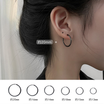 Ear ring female temperament Korean silver ear ring ear buckle female sterling silver earrings 2021 new trend stud earrings simple cold wind