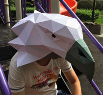 Halloween Festival Party Eagles Creative Headgear Mask Paper Art Paper Die DIY Handmade Material Makeup Prom Photo Wave