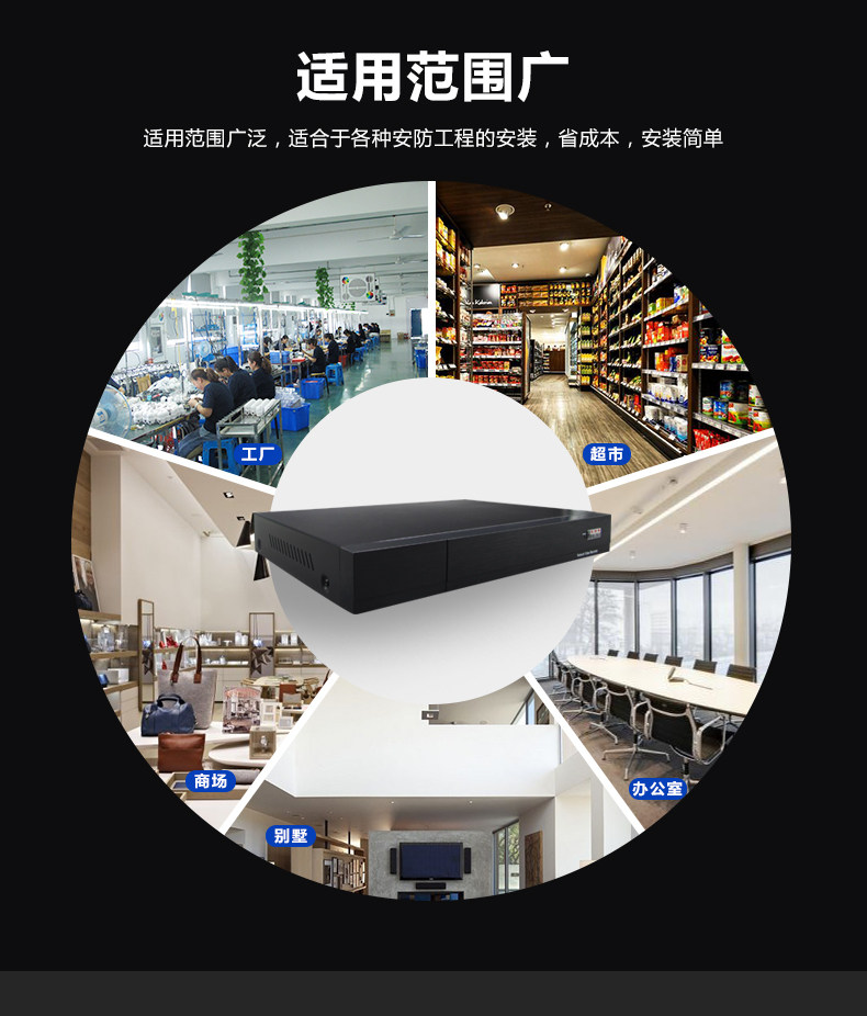 firepower cattle h 265 + video recorder nvr high definition network video recorder 16 way home remote monitoring host 2 drawer