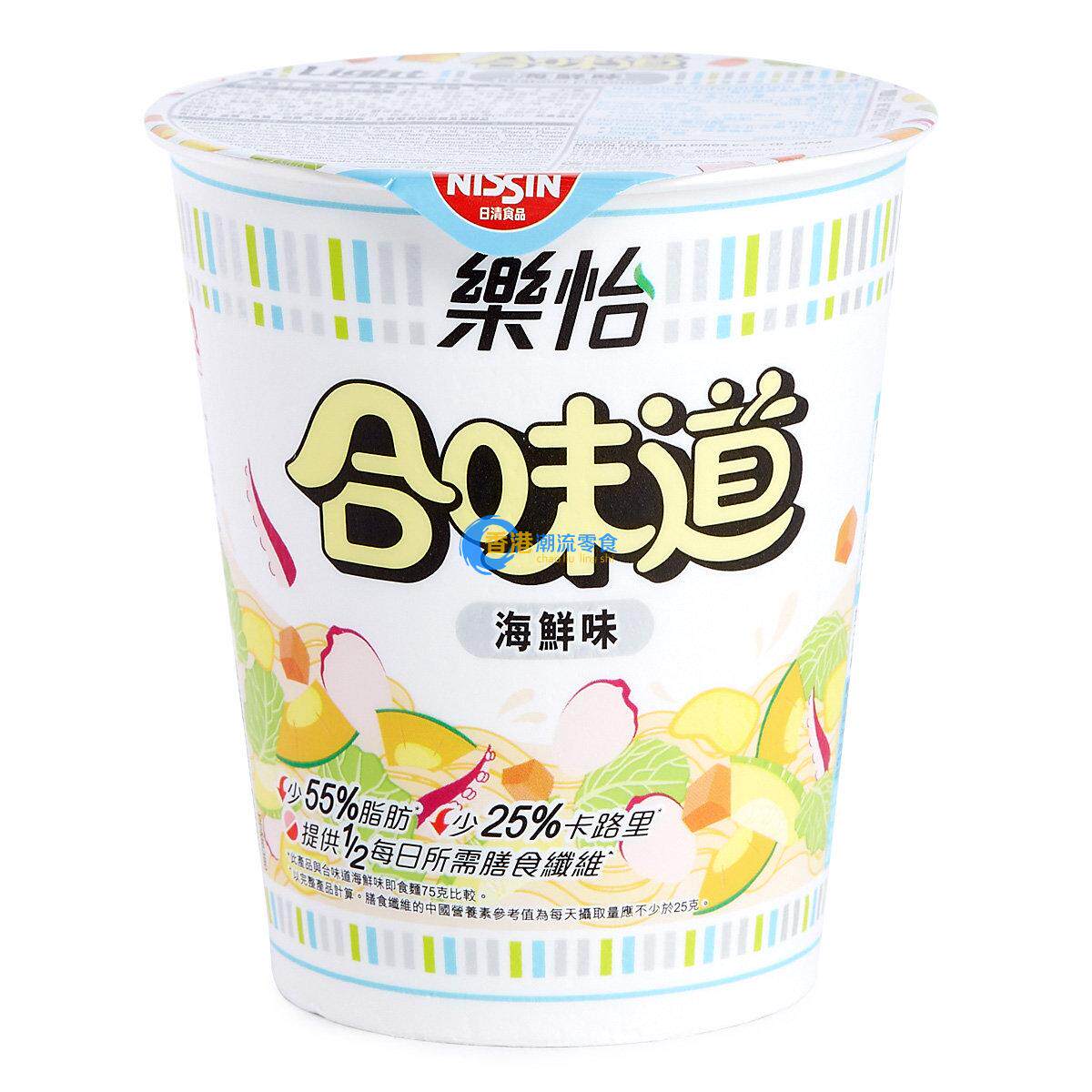 香港进口零食品日清合味道乐怡杯面海鲜味港版繁体字低量68g_不打折