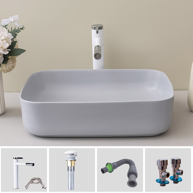 Stage basin balcony household ceramic toilet lavatory rectangle Nordic contracted art the sink basin