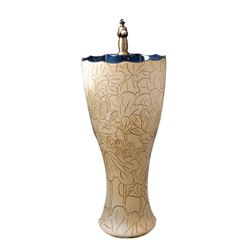 Ceramic basin floor balcony is suing the lavatory retro column pillar household toilet lavabo, 11