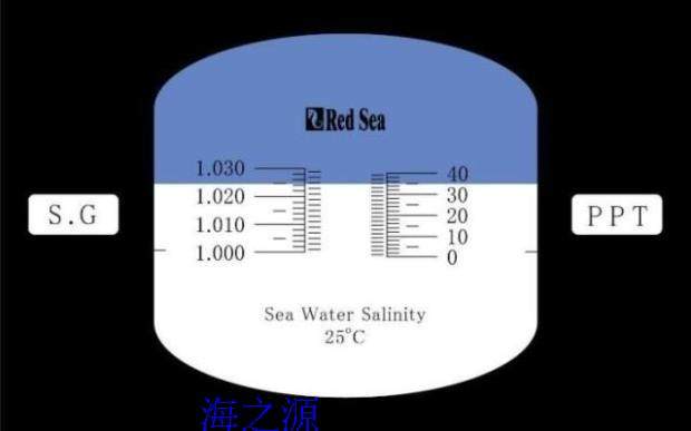 red sea 红海盐度计 专业高精度光学海水比重计atc -自动温度补偿