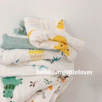 Practical recommended pure cotton combed cotton six-layer gauze large towel infant bath towel pillow towel small bath towel cover belly