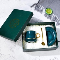 Nordic simple elegant ins Milk Cup ceramic cup gift box set set home Tea Cup luxury coffee cup dish spoon
